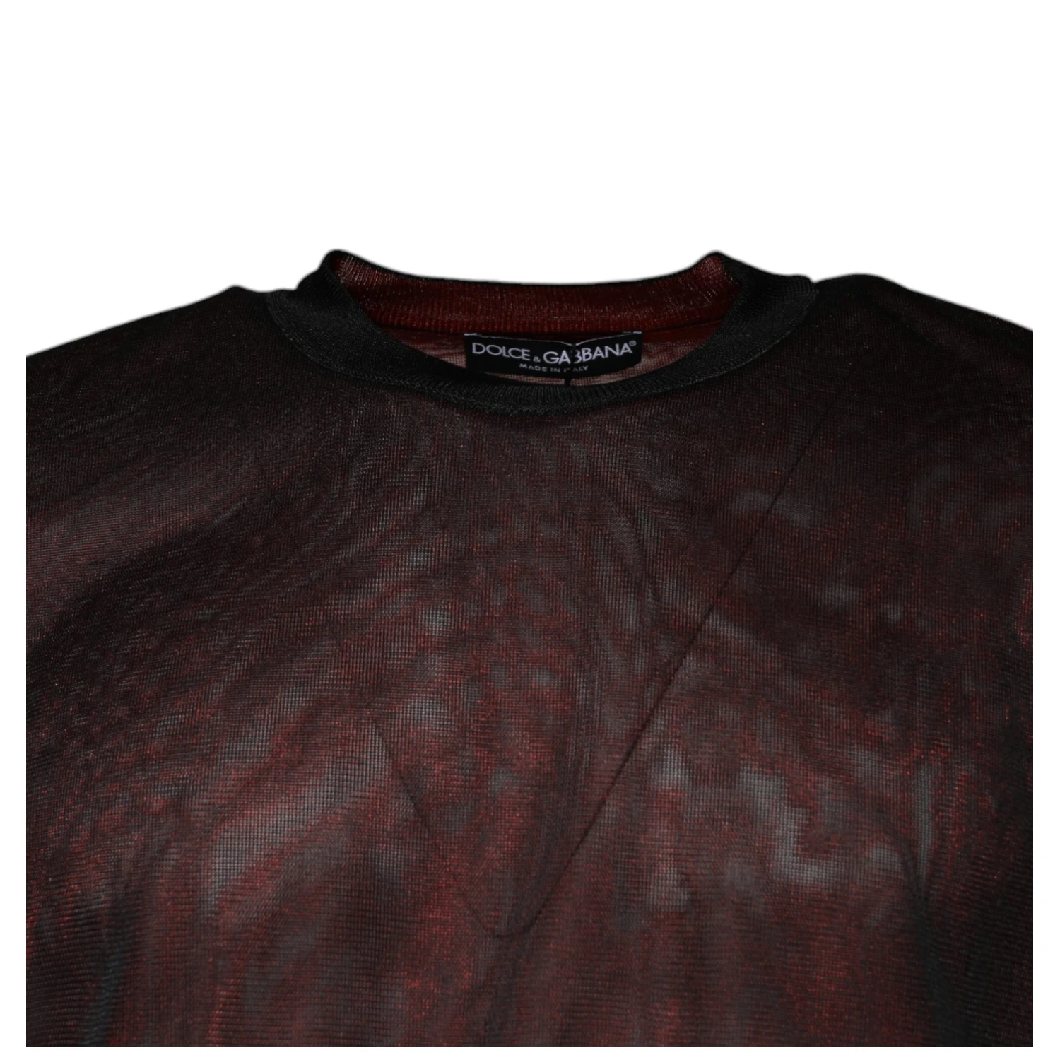 Maroon Polyester Crew Neck Pullover Sweater