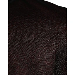 Maroon Polyester Crew Neck Pullover Sweater