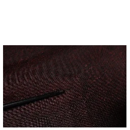 Maroon Polyester Crew Neck Pullover Sweater