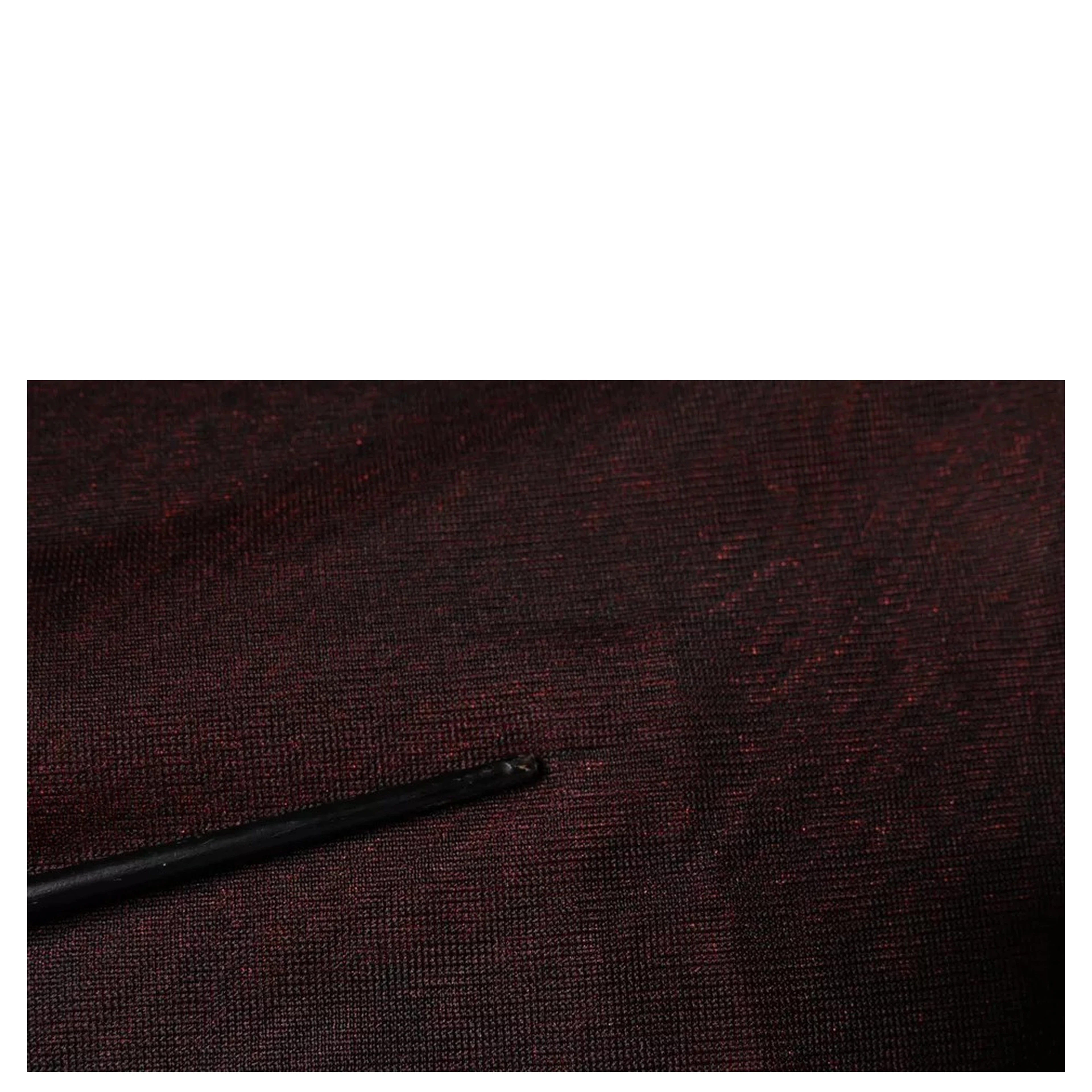 Maroon Polyester Crew Neck Pullover Sweater
