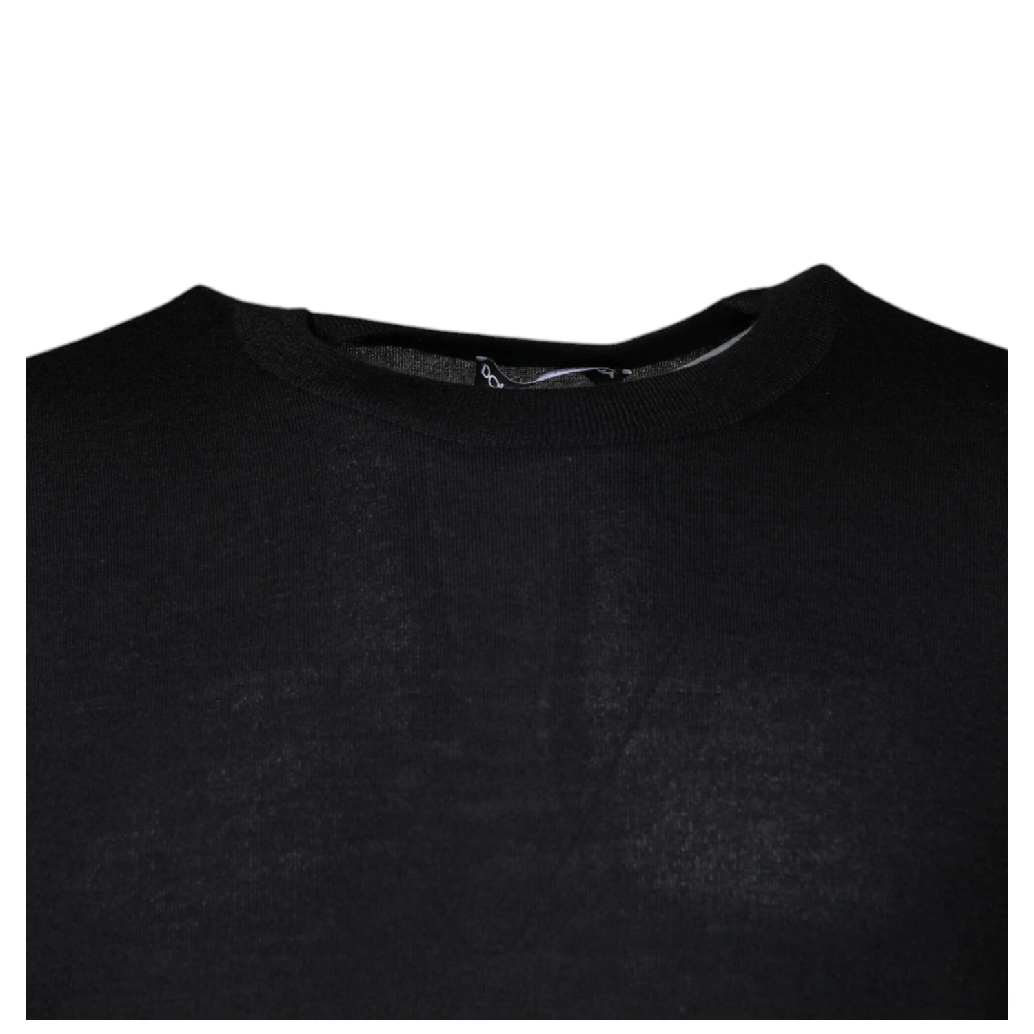 Black Cashmere Crew Neck Pullover Sweater