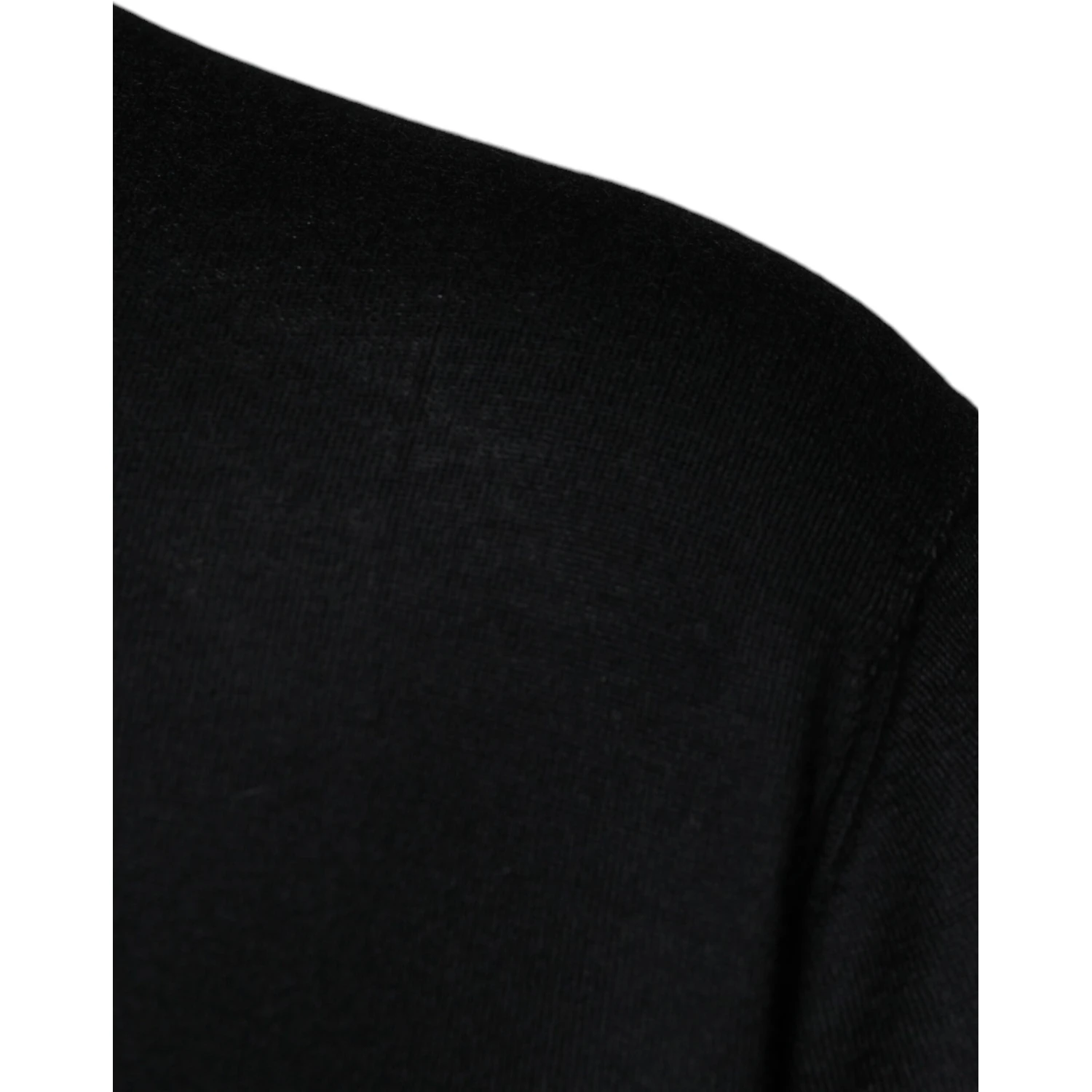 Black Cashmere Crew Neck Pullover Sweater