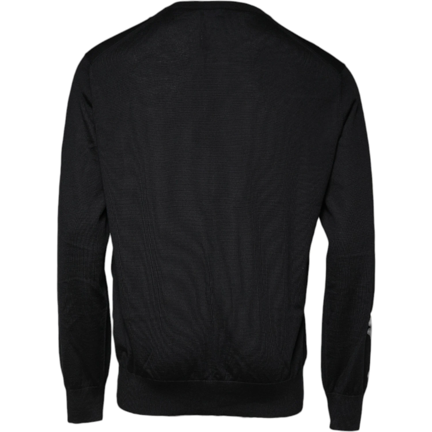 Black Cashmere Crew Neck Pullover Sweater