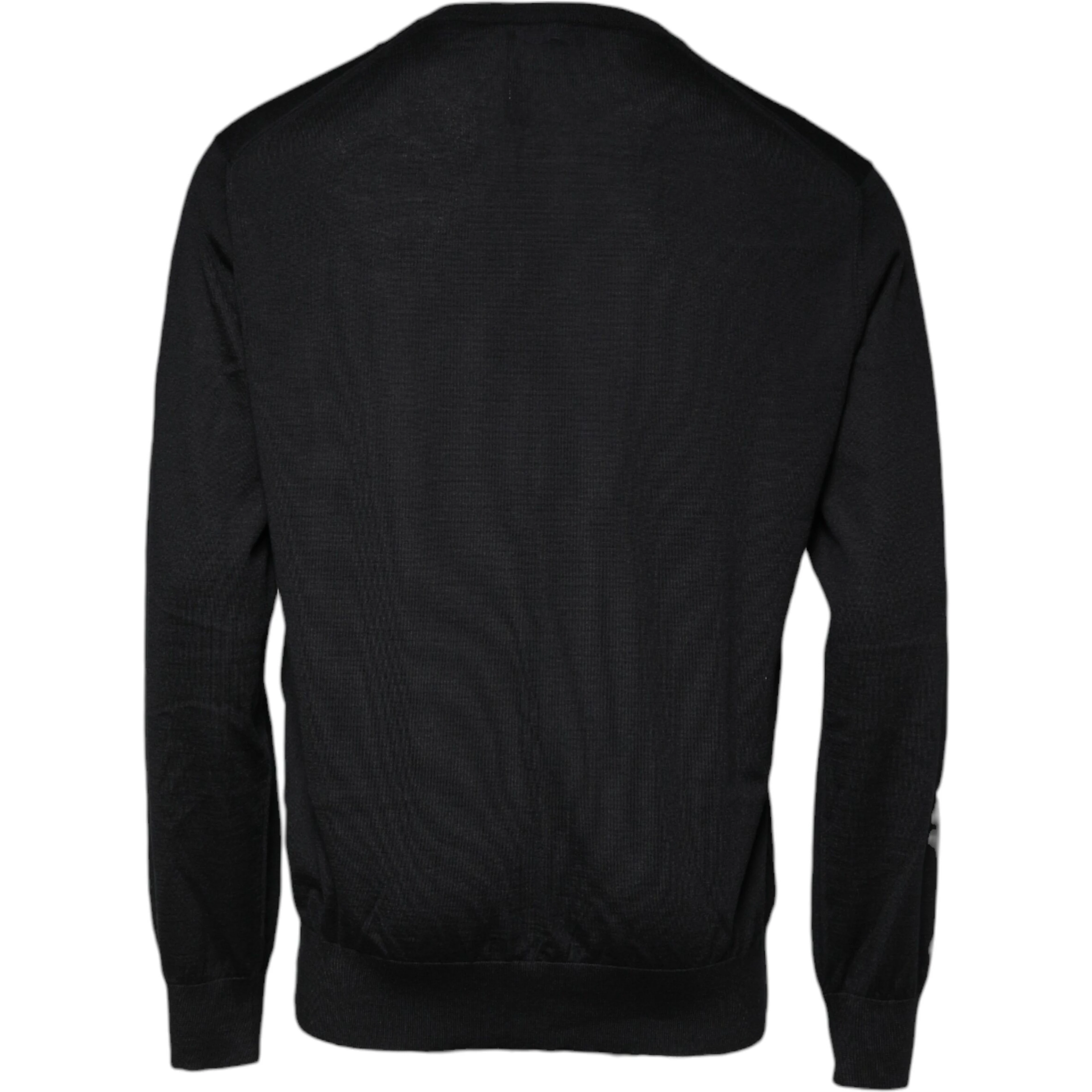 Black Cashmere Crew Neck Pullover Sweater