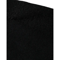 Black Cashmere Crew Neck Pullover Sweater