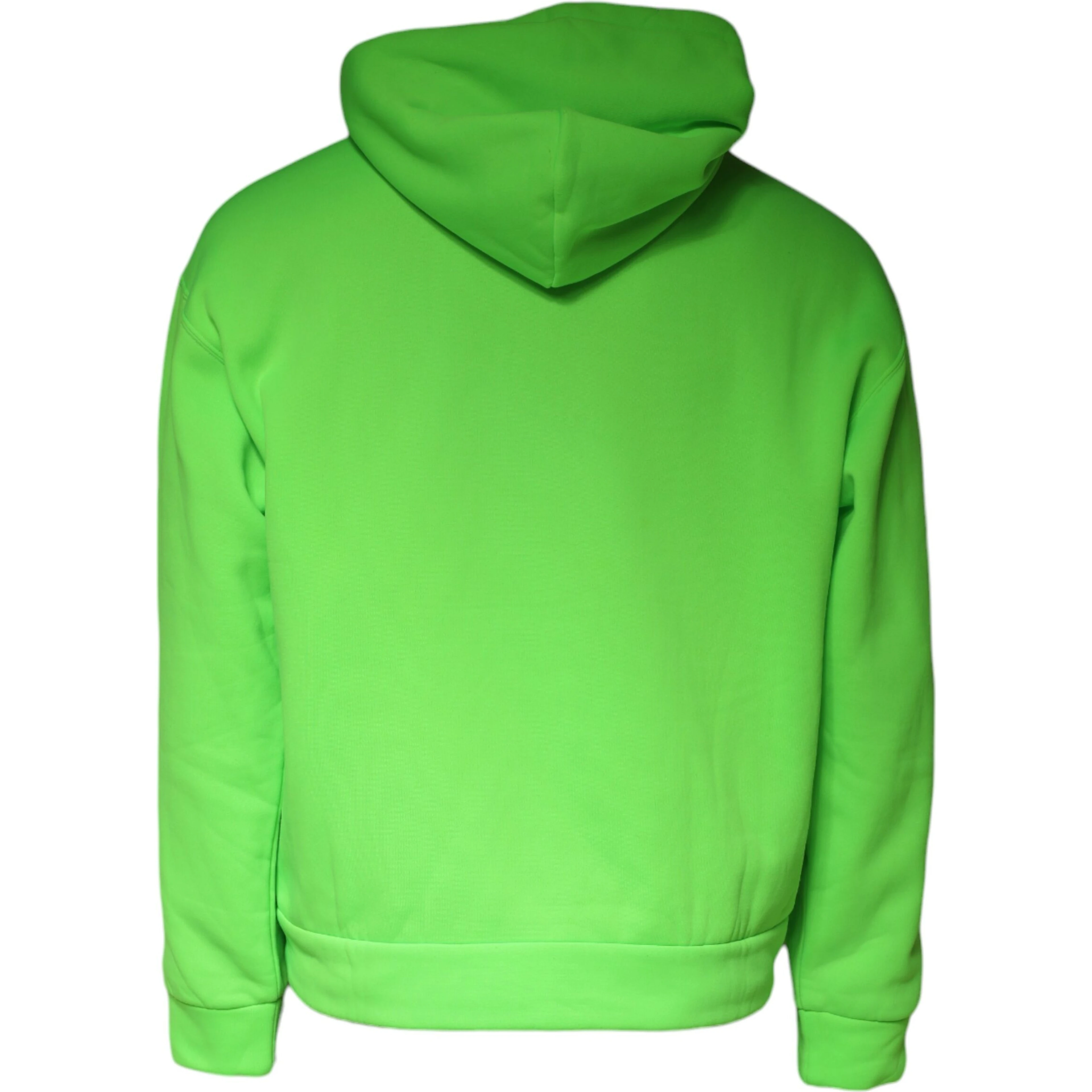 Green Logo Hooded Pullover Sweatshirt Sweater