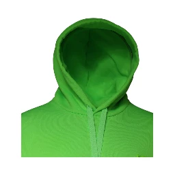 Green Logo Hooded Pullover Sweatshirt Sweater
