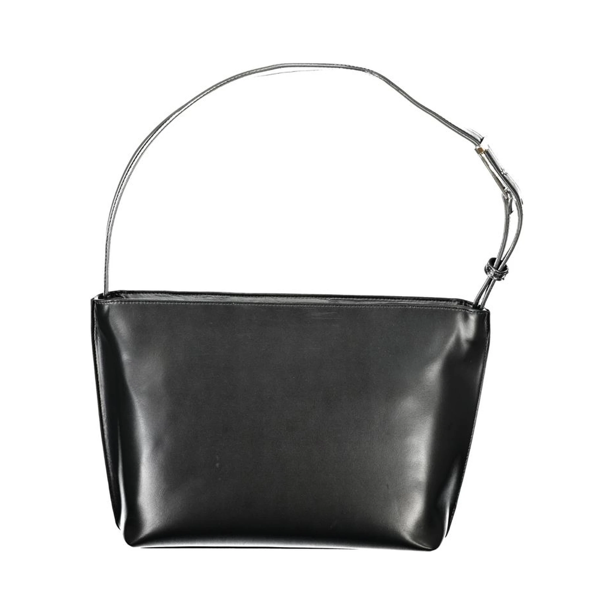 Black Polyester Handbag