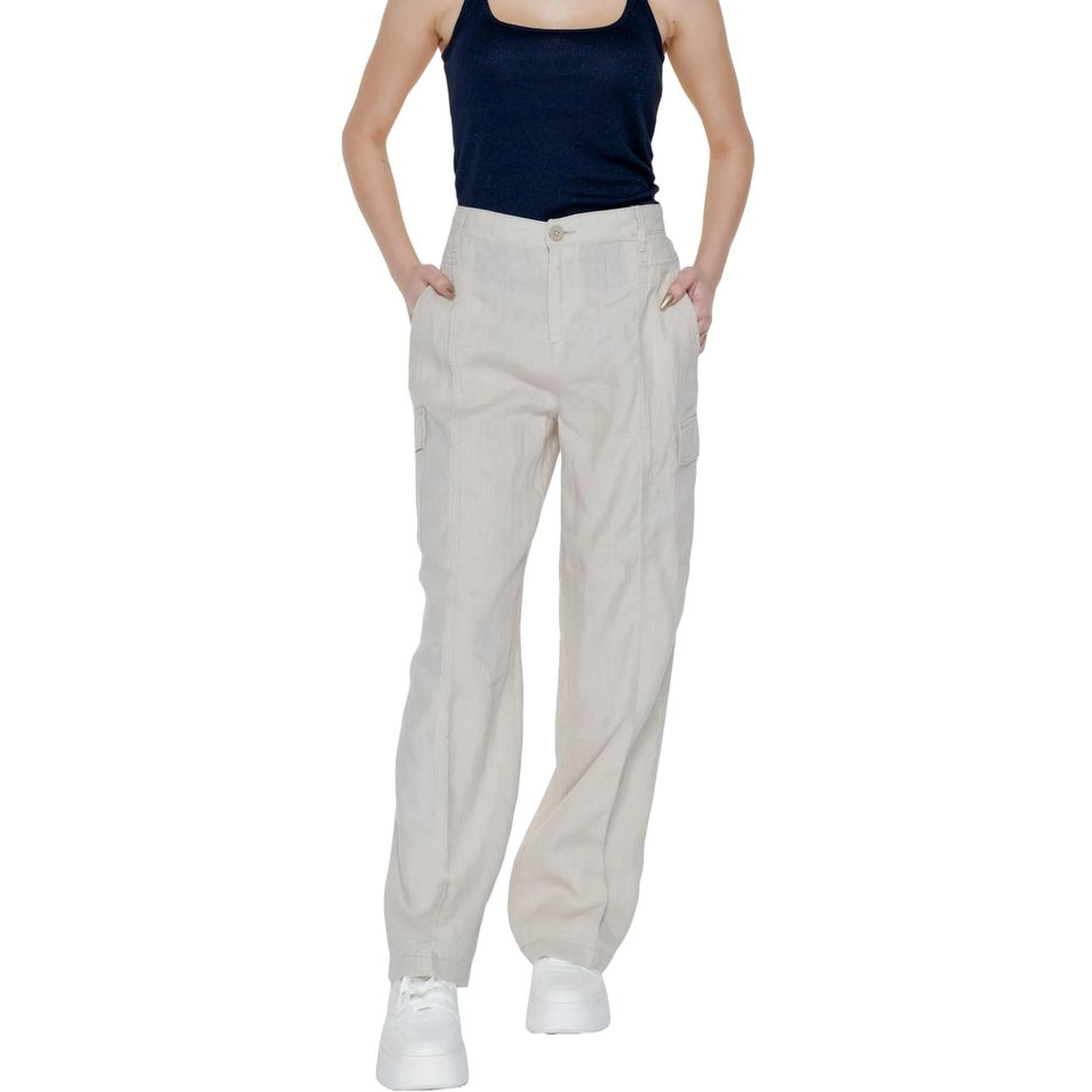 Beige Linen Pant