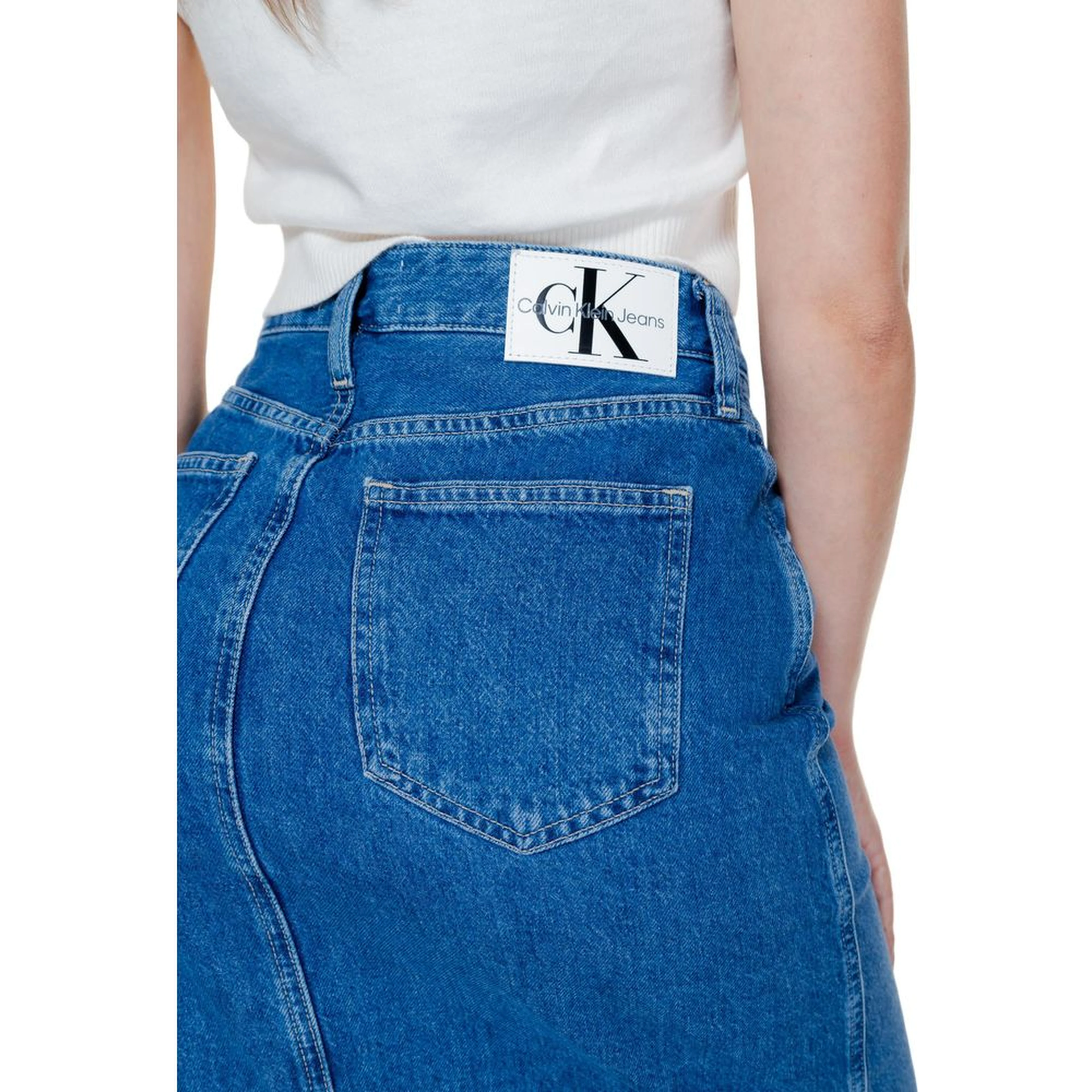 Blue Cotton Long Skirt