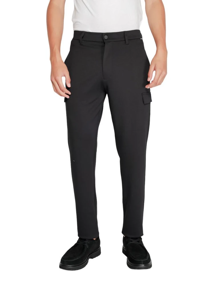 Black Recycled Polyester Joggers (Workout Pants)