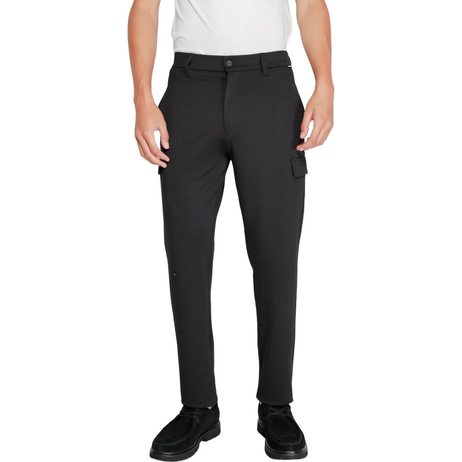 Black Recycled Polyester Joggers (Workout Pants)