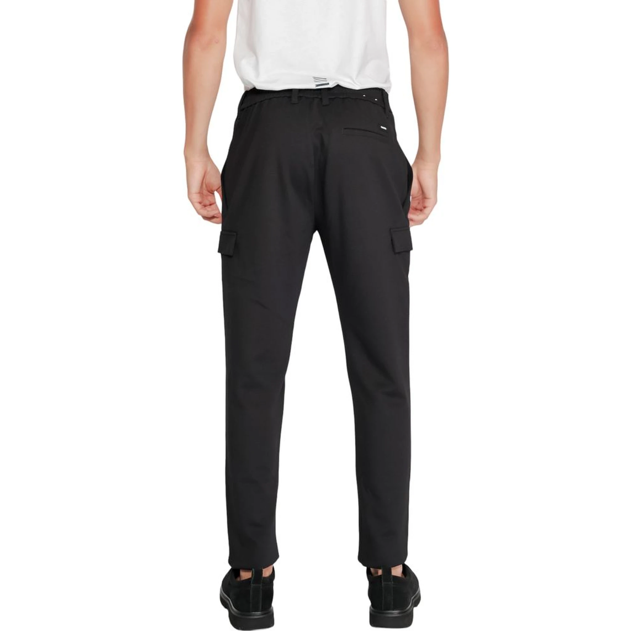 Black Recycled Polyester Joggers (Workout Pants)