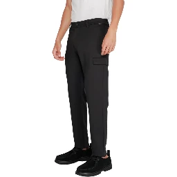Black Recycled Polyester Joggers (Workout Pants)