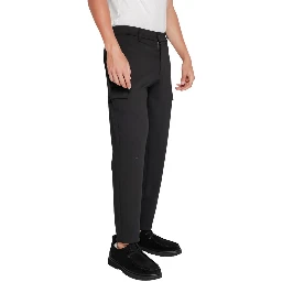 Black Recycled Polyester Joggers (Workout Pants)
