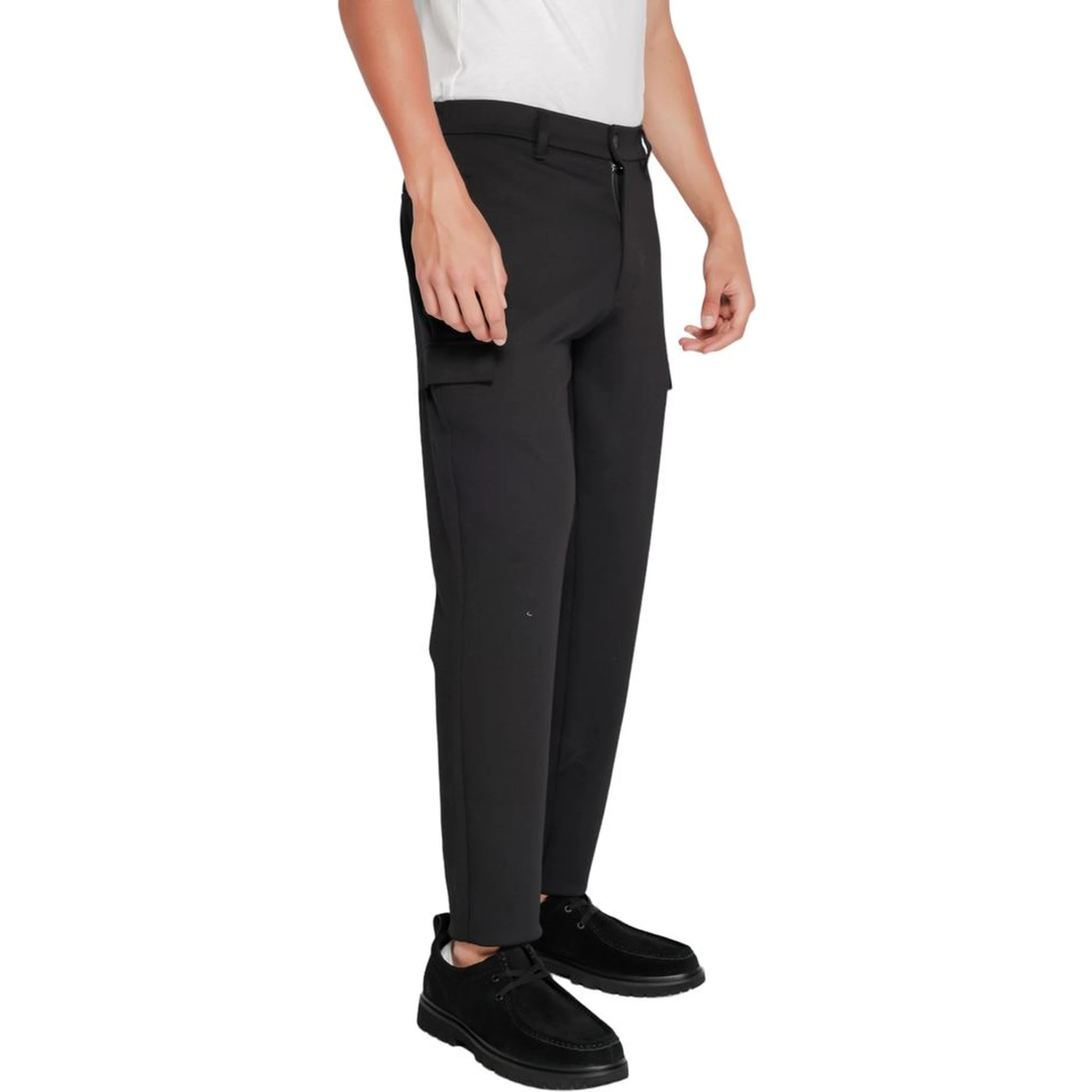Black Recycled Polyester Joggers (Workout Pants)