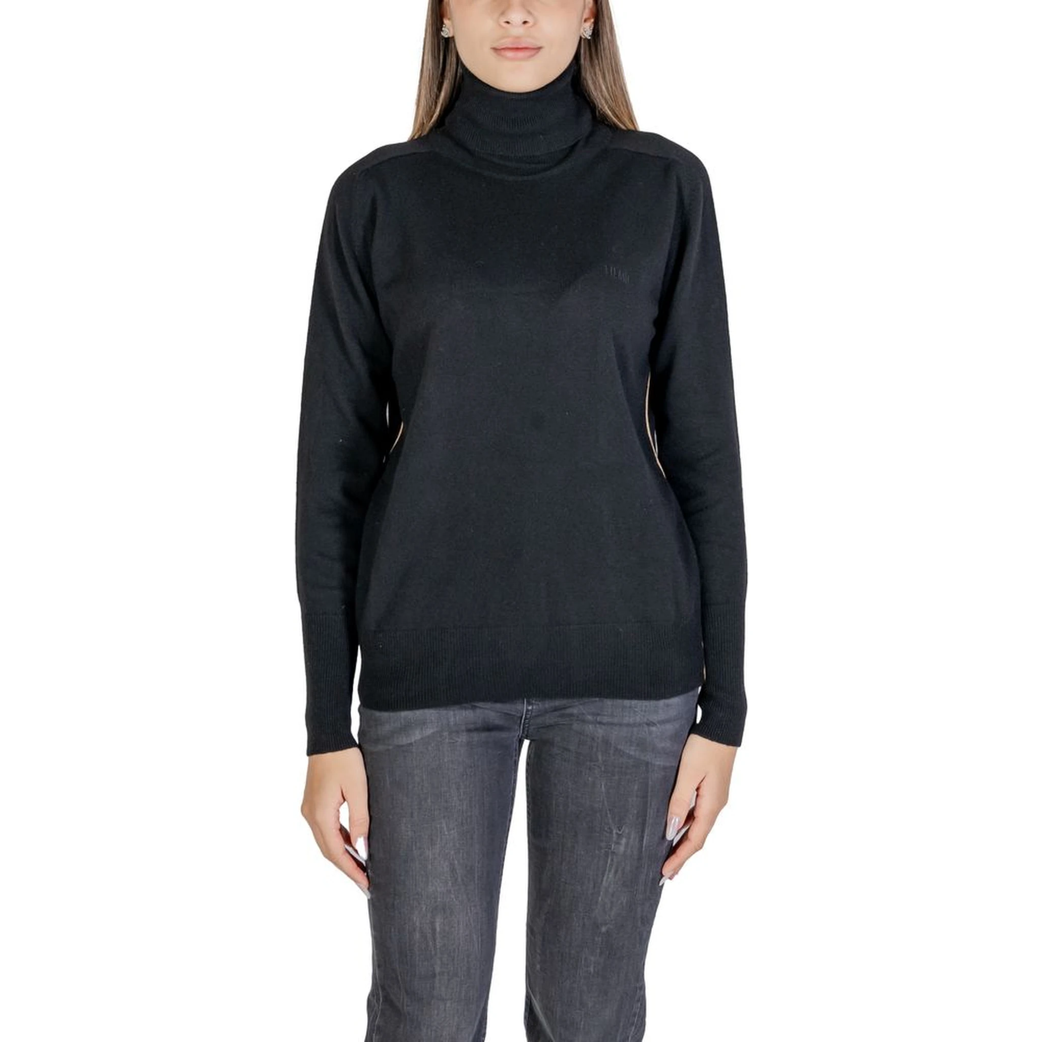 Black Viscose Turtleneck