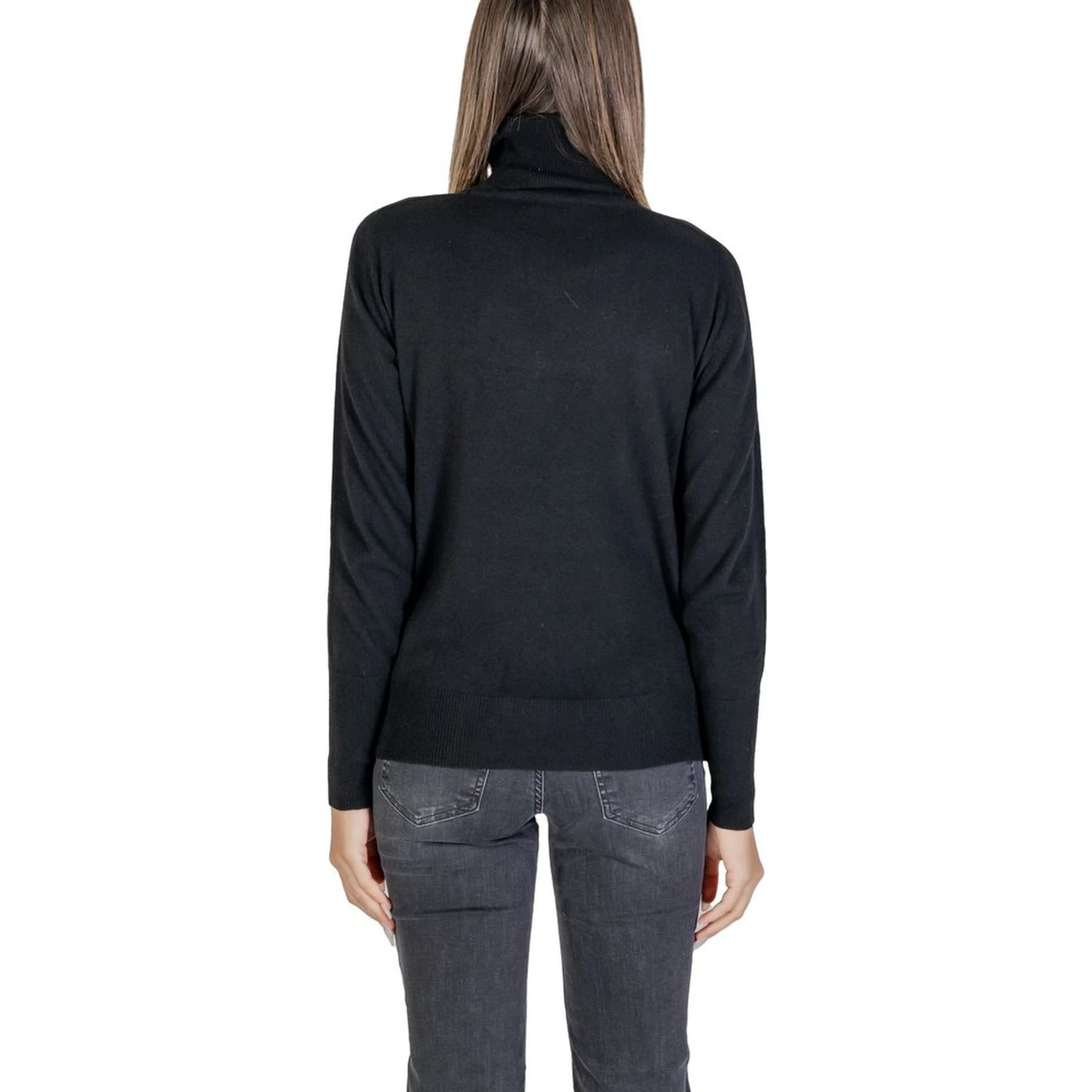 Black Viscose Turtleneck