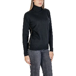 Black Viscose Turtleneck