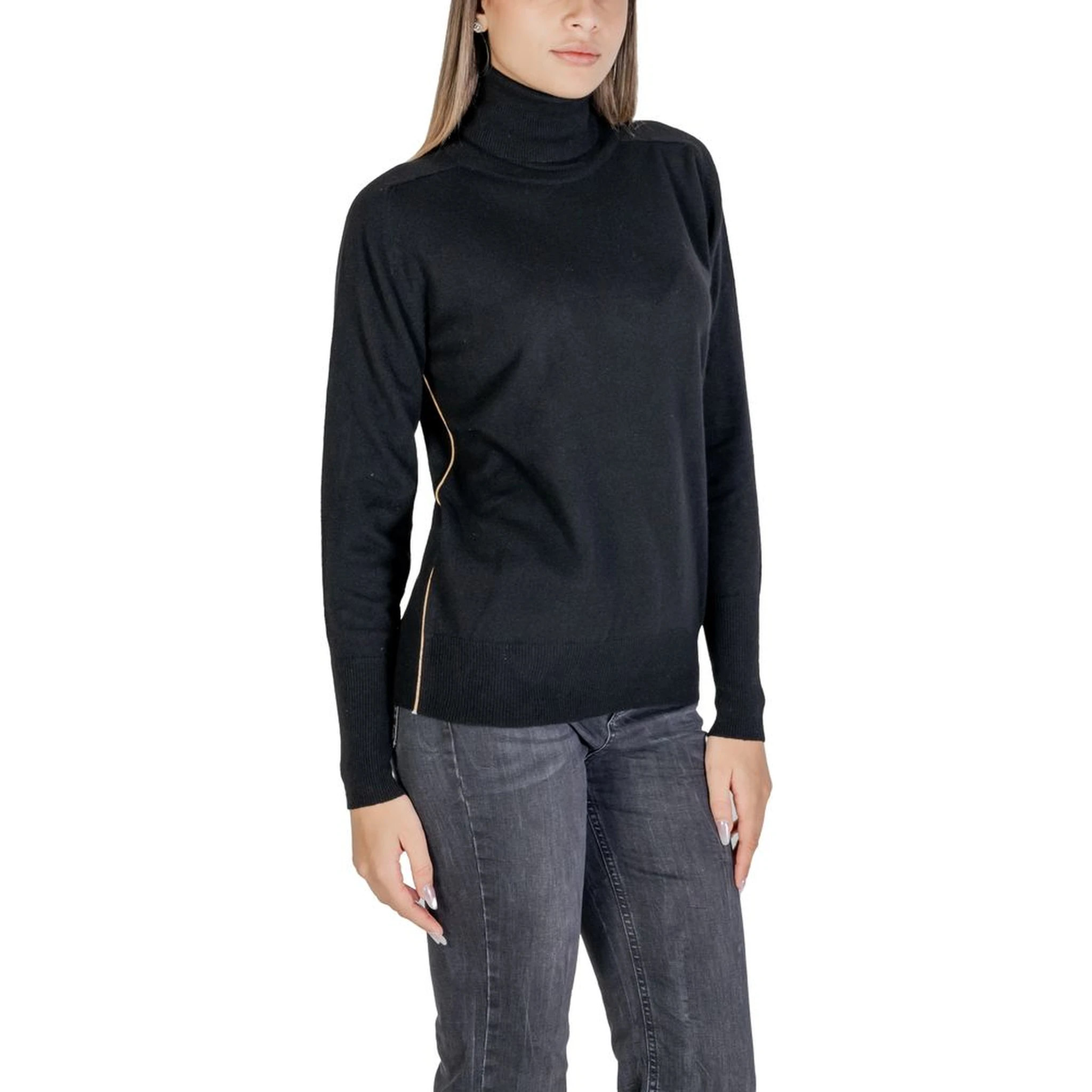 Black Viscose Turtleneck