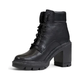 Black Recycled Leather High Heel Pumps