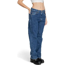 Blue Cotton Mom Jeans