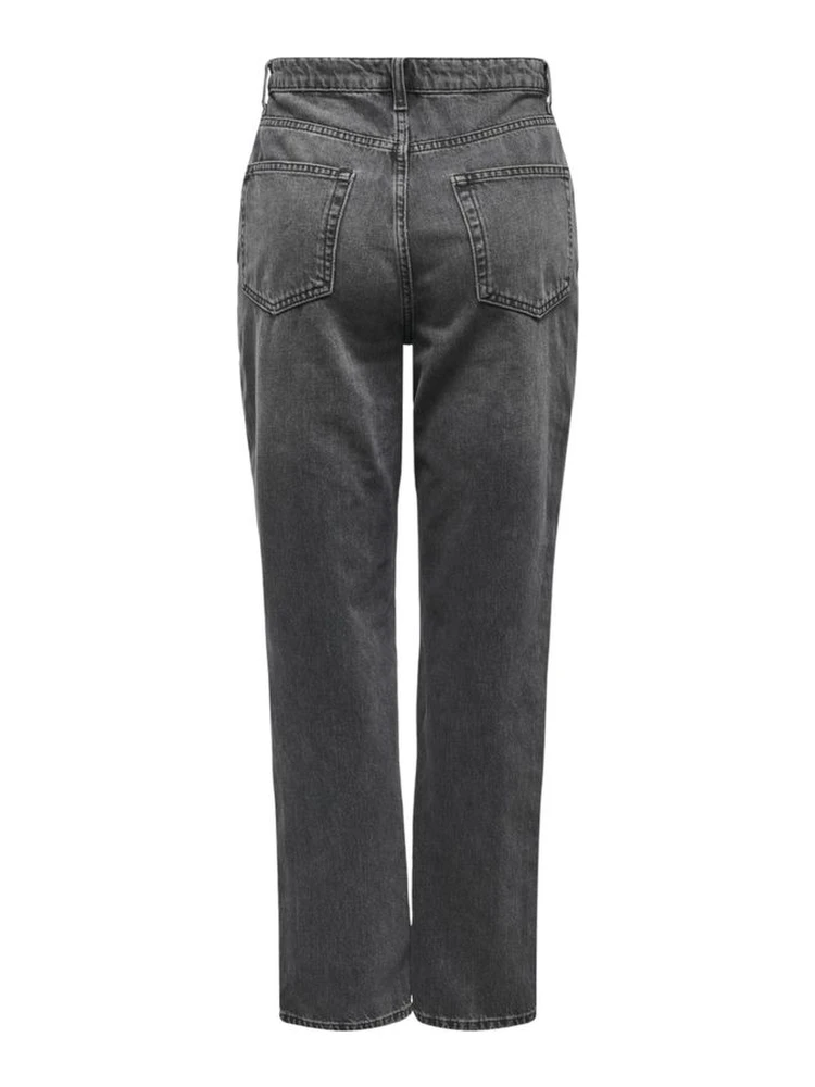 Gray Cotton Mom Jeans alternative