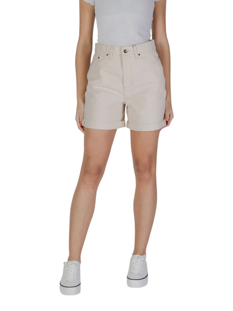 Beige Cotton Shorts
