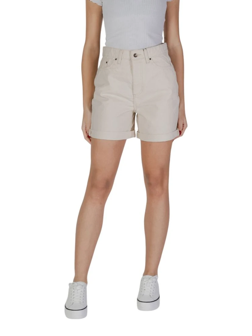 Beige Cotton Shorts