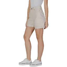 Beige Cotton Shorts