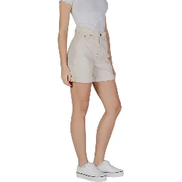 Beige Cotton Shorts