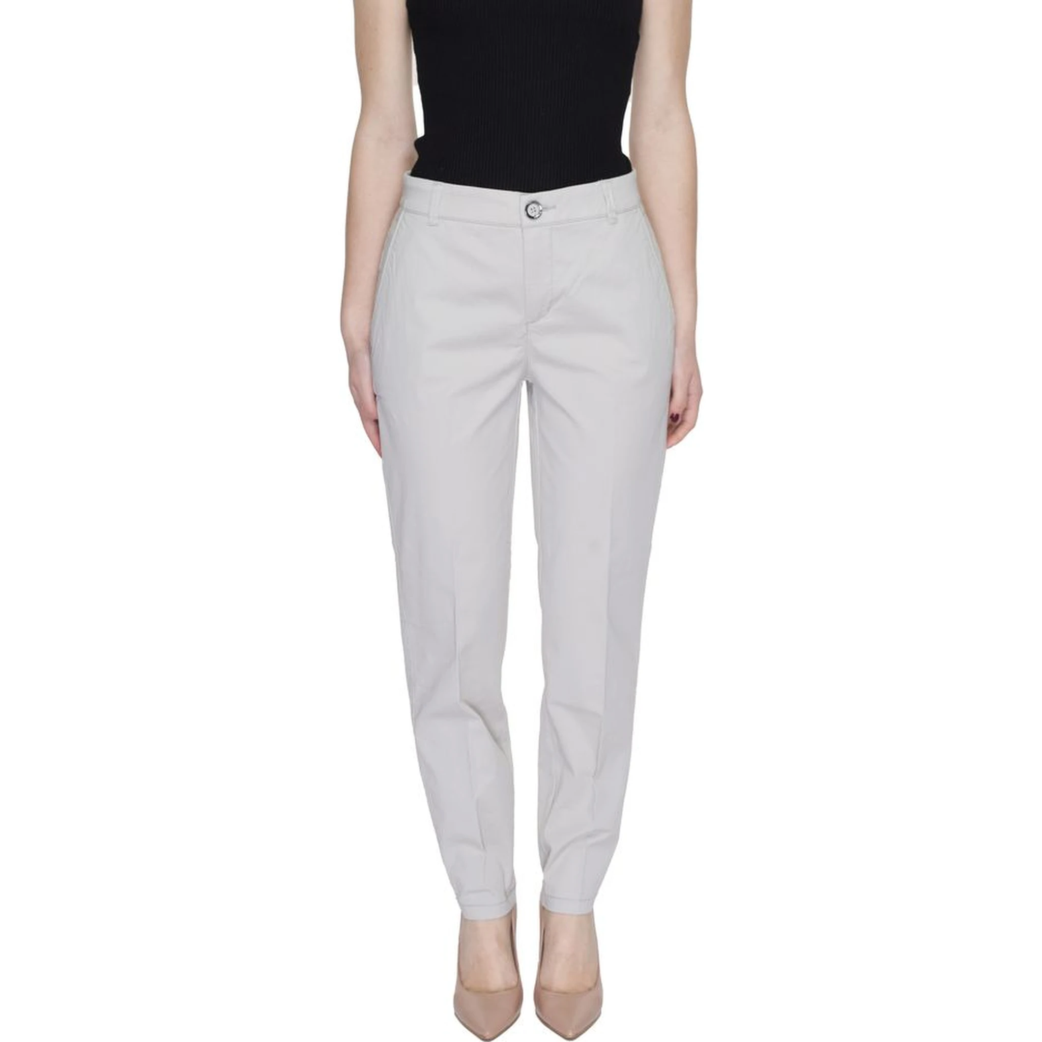 Beige Cotton Pant