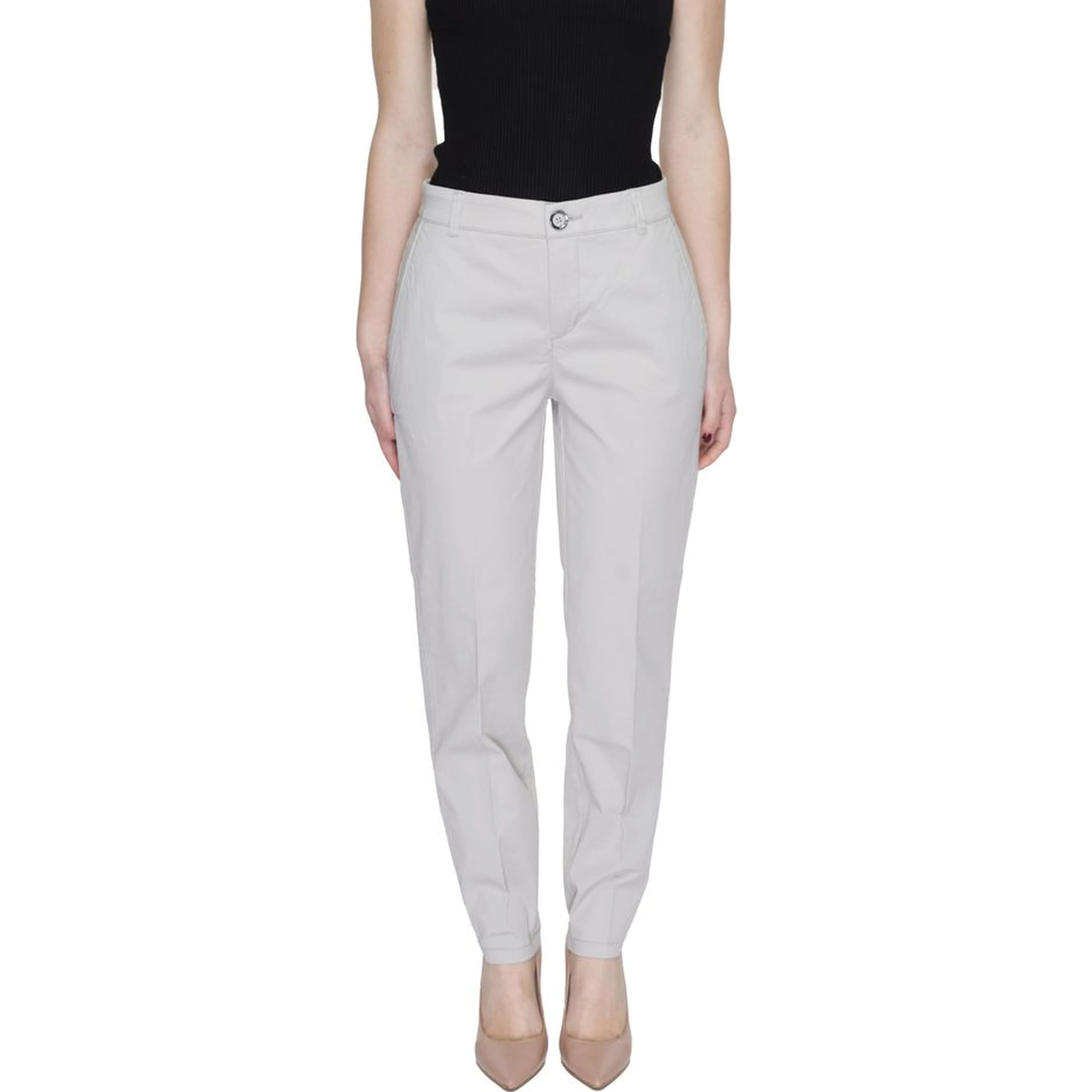 Beige Cotton Pant