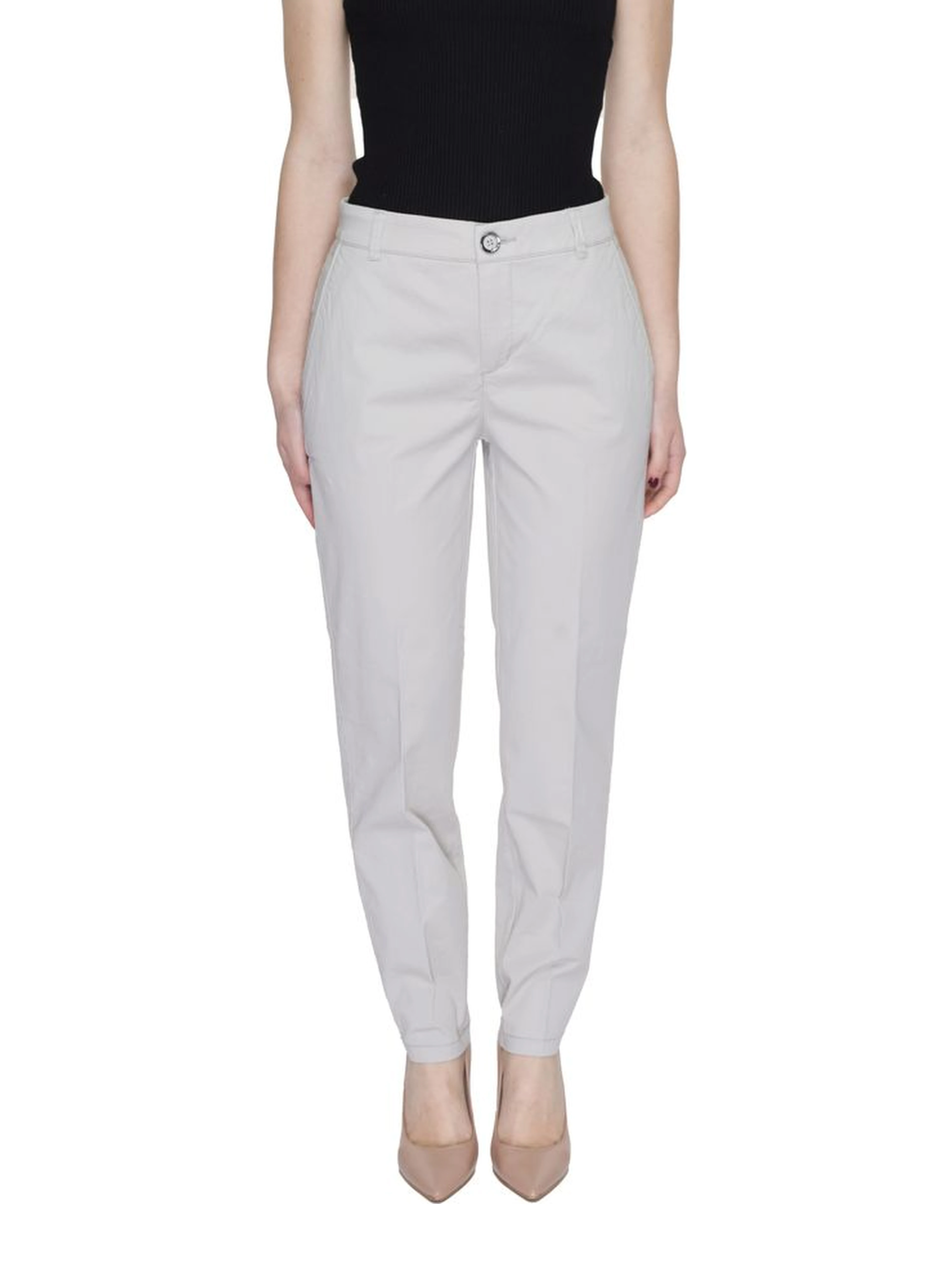 Beige Cotton Pant