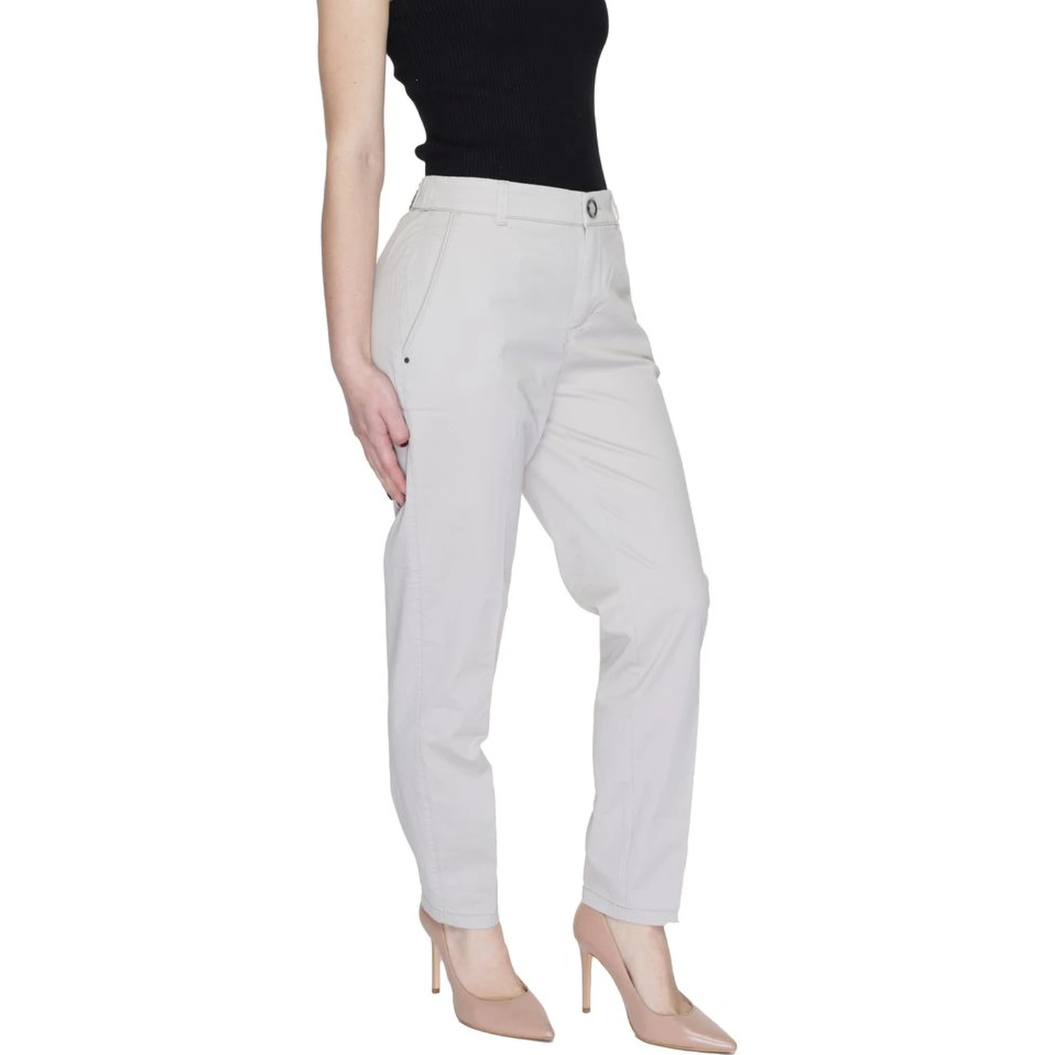 Beige Cotton Pant