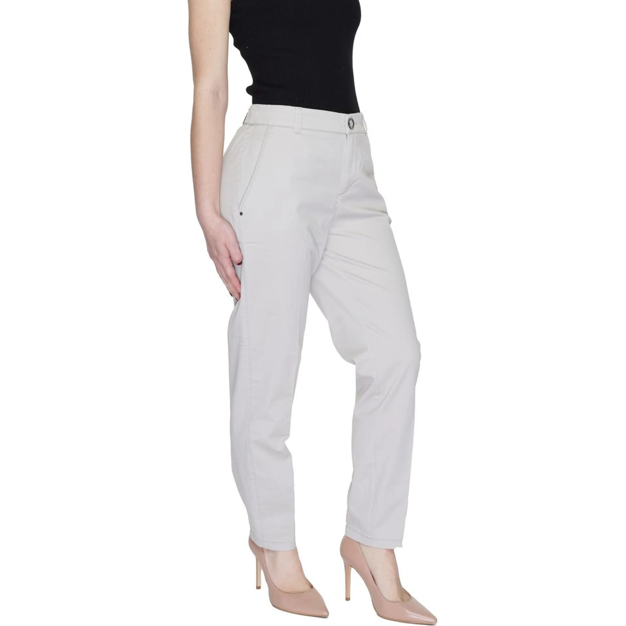 Beige Cotton Pant