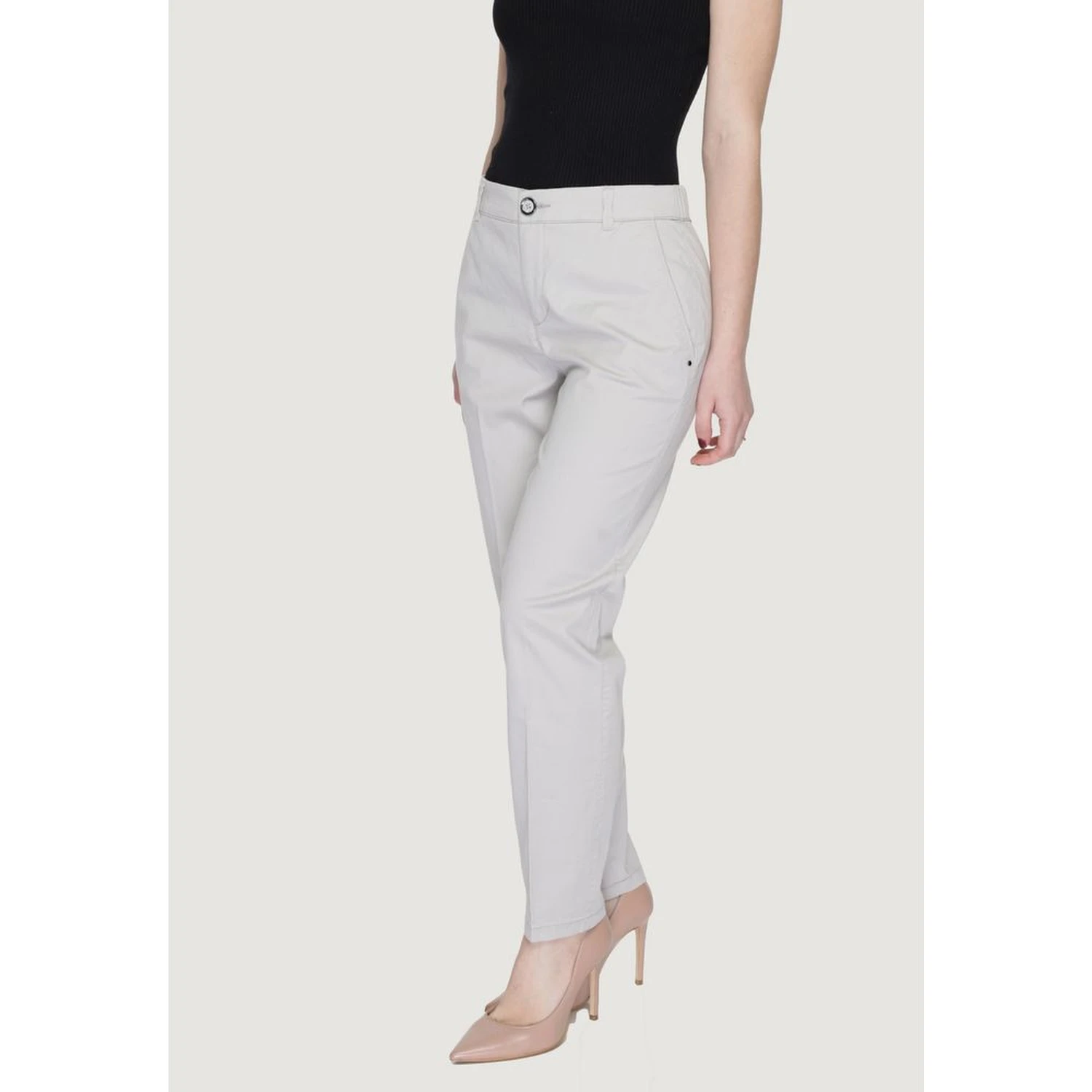 Beige Cotton Pant