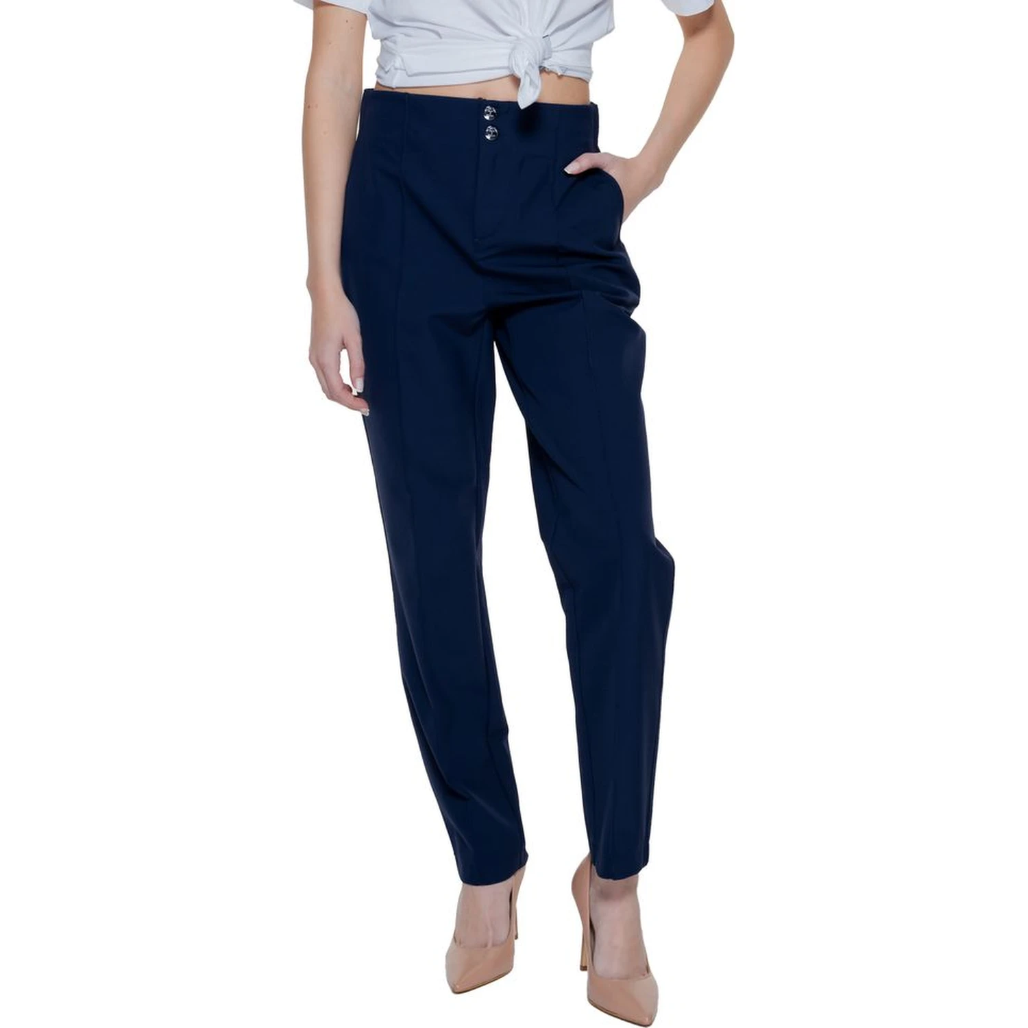Blue Polyamide Pant