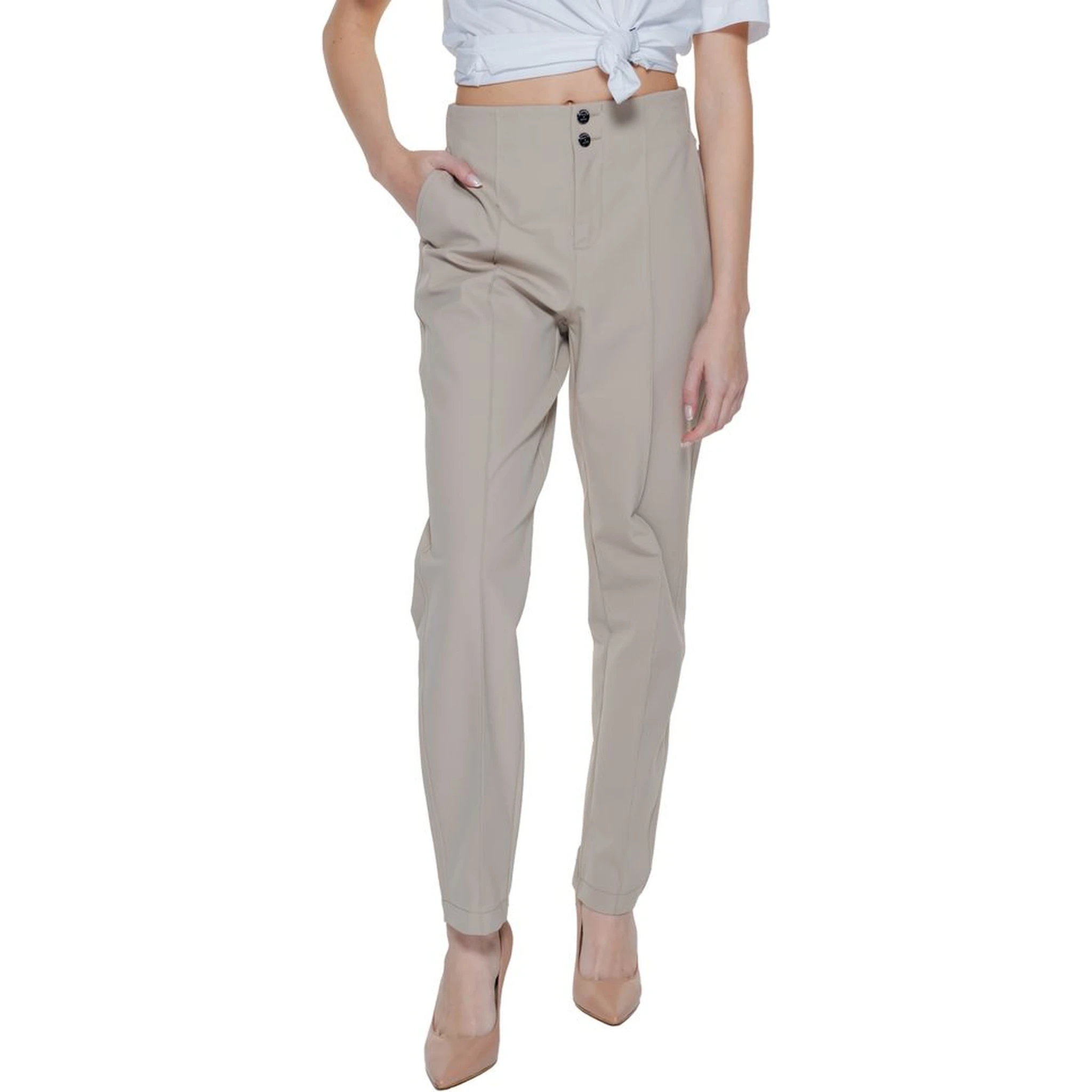 Beige Polyamide Pant