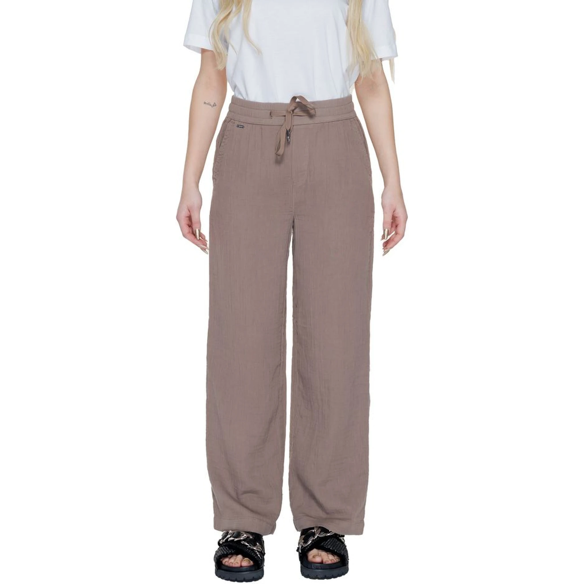 Brown Cotton Pant