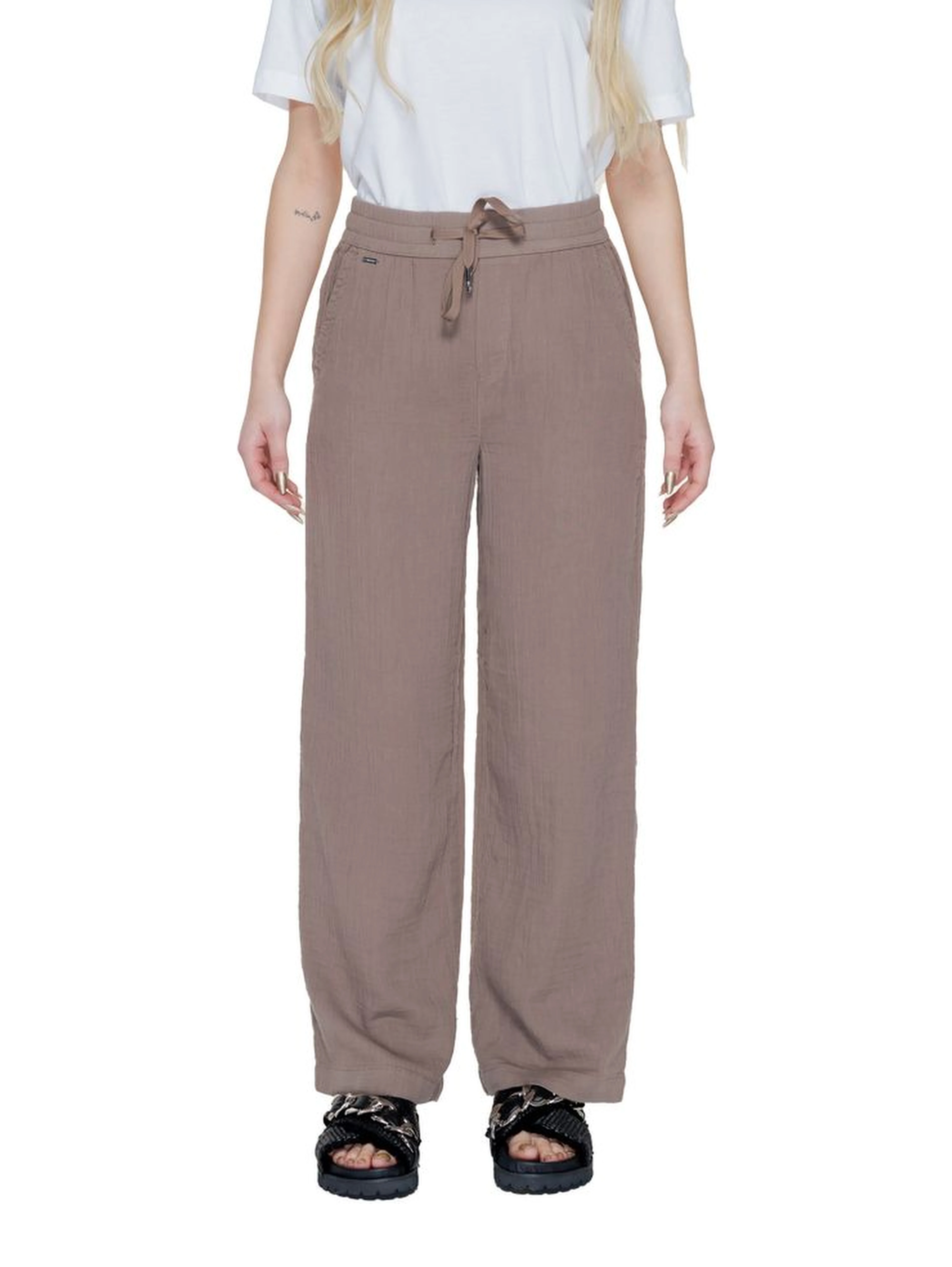 Brown Cotton Pant