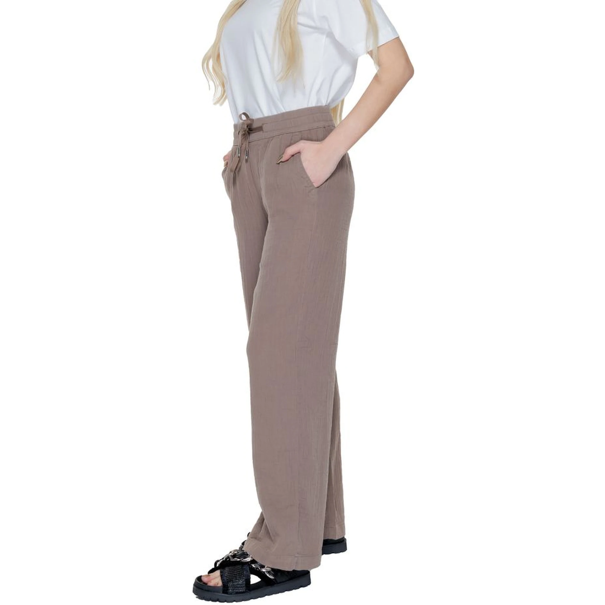 Brown Cotton Pant