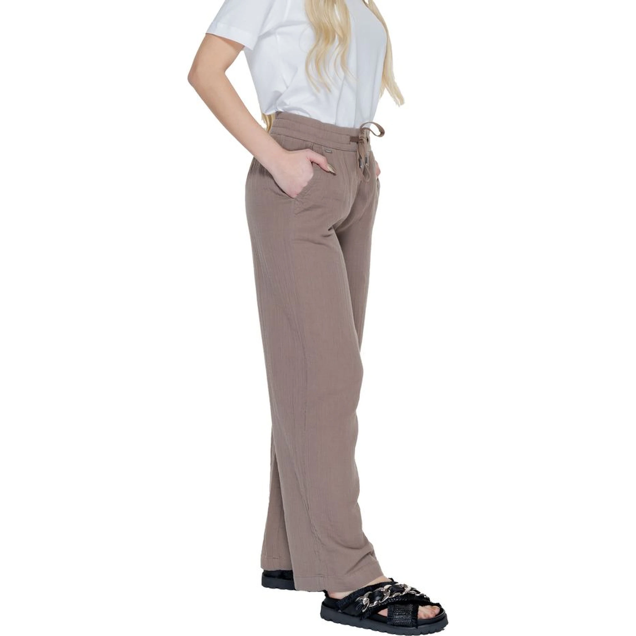Brown Cotton Pant