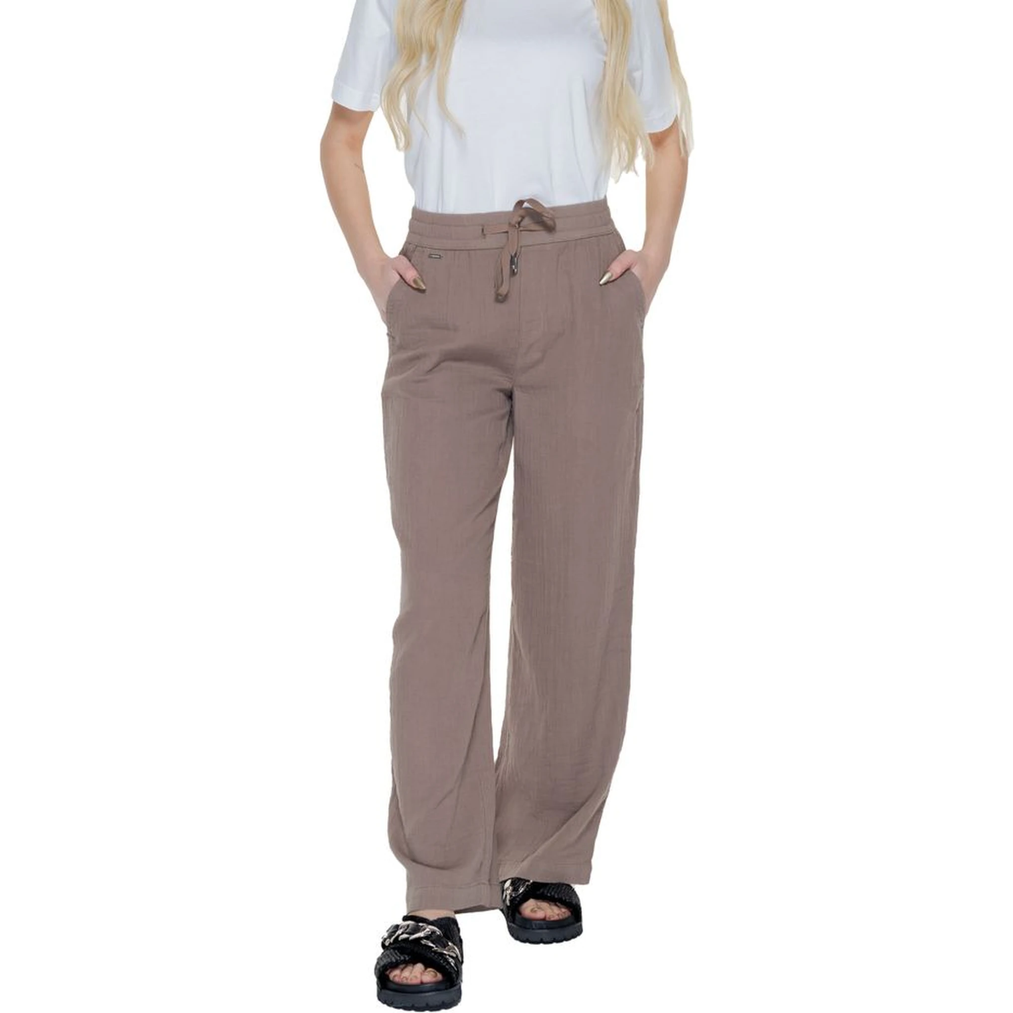 Brown Cotton Pant