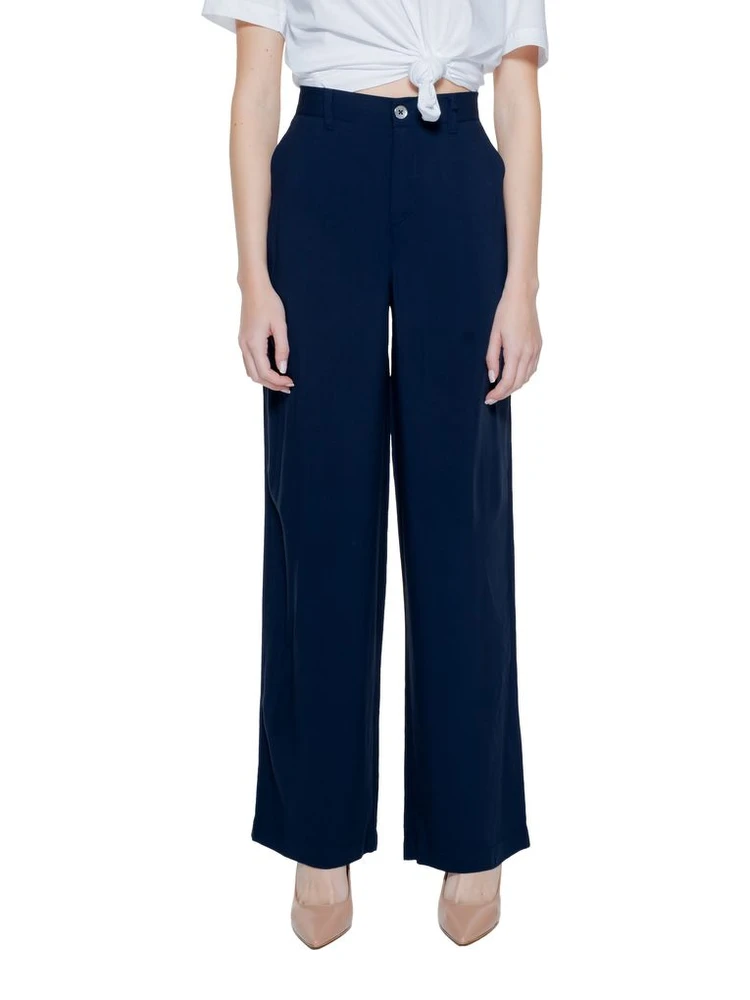 Blue Viscose Pant