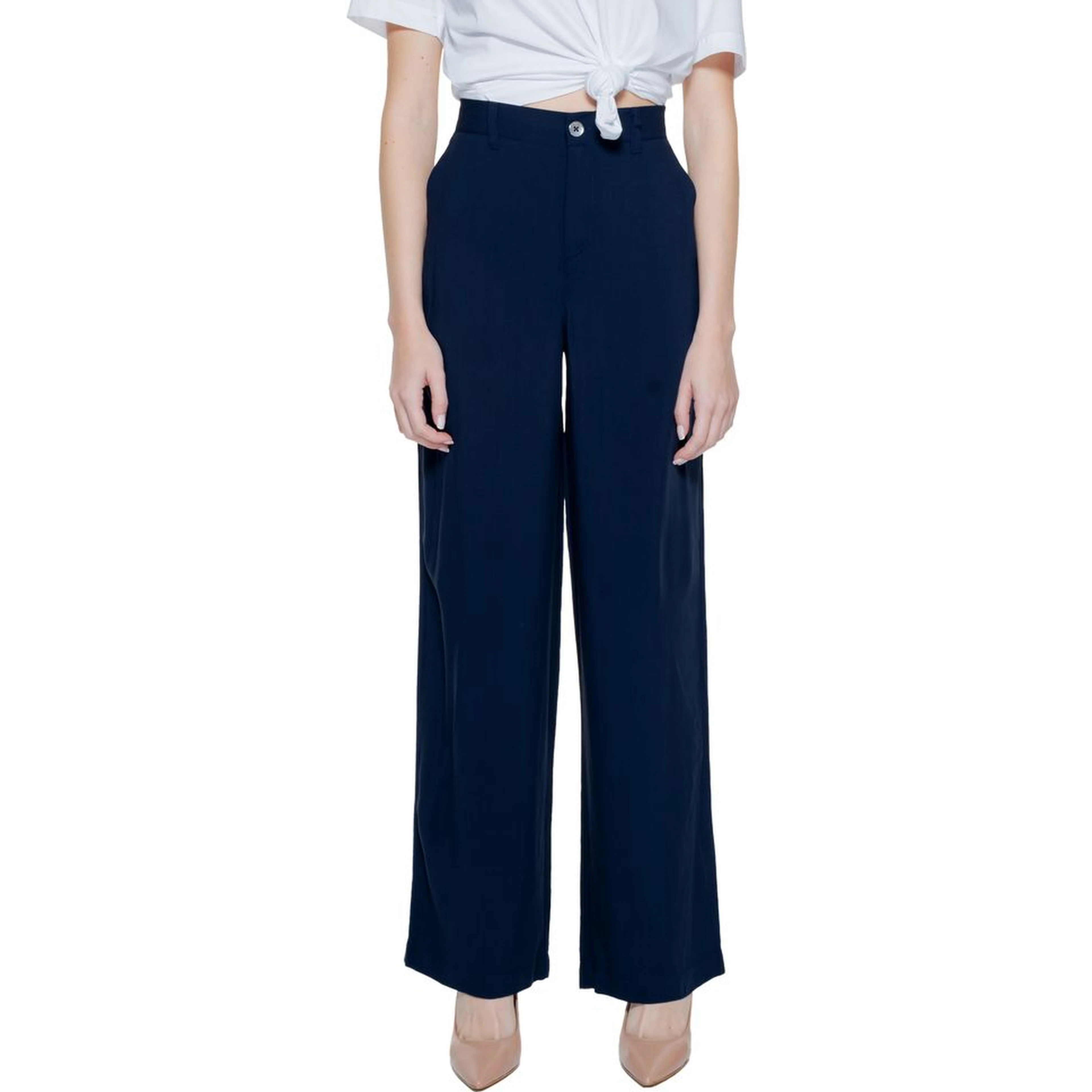 Blue Viscose Pant