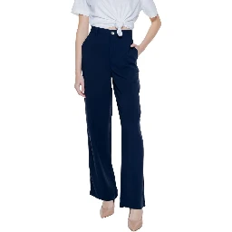 Blue Viscose Pant