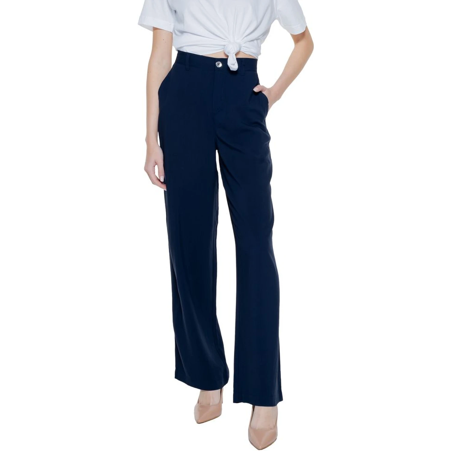 Blue Viscose Pant