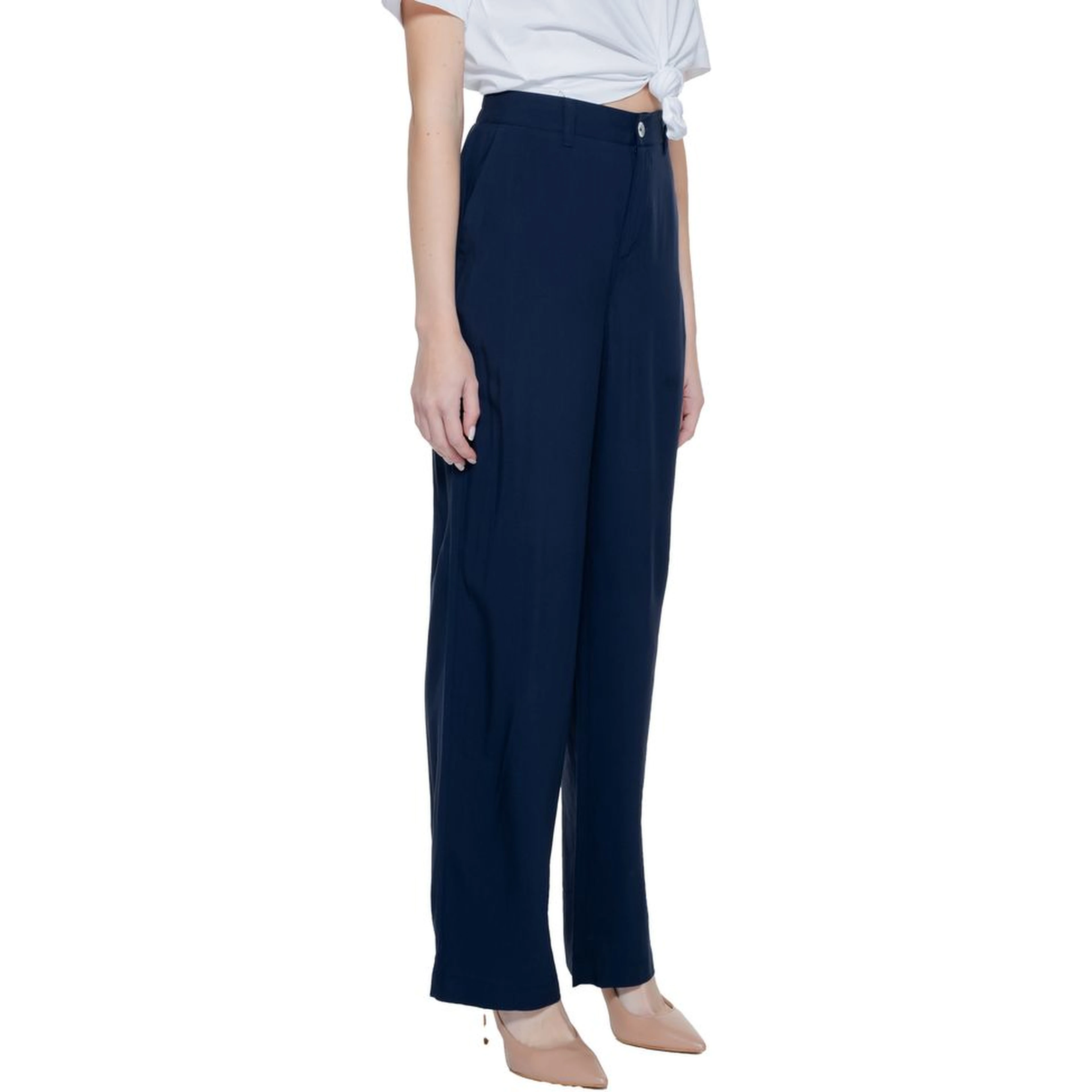 Blue Viscose Pant