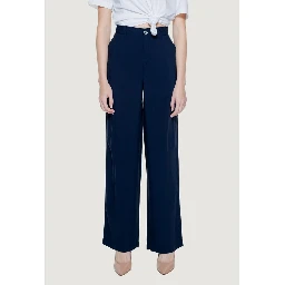 Blue Viscose Pant